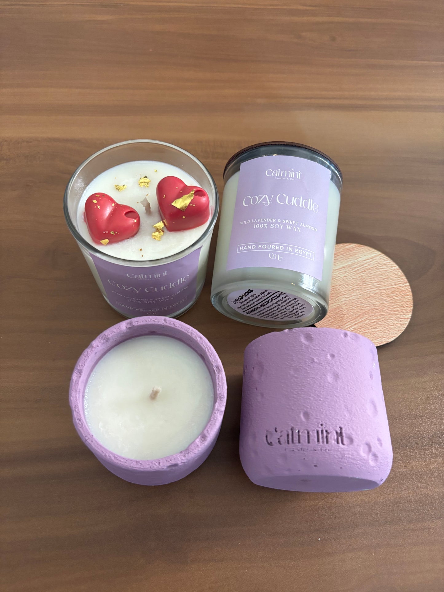 Flame Stone colored candles