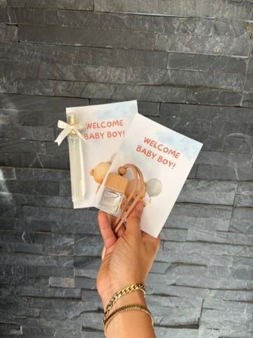 perfume card favors