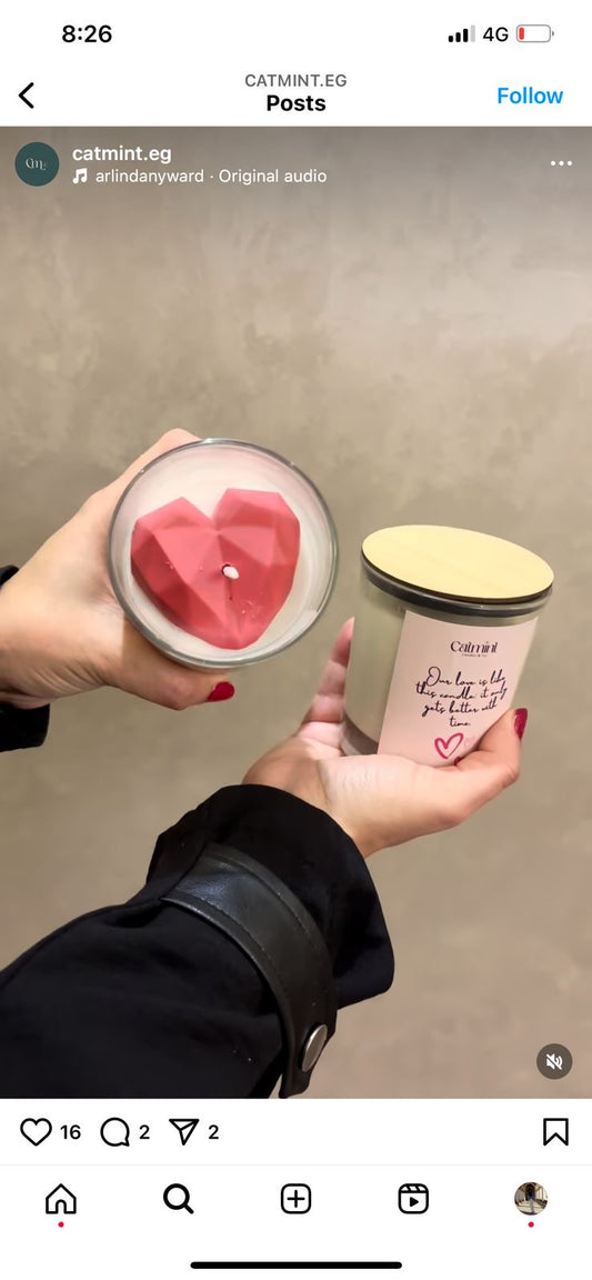 Heart candle