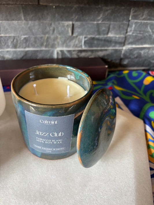 Jazz Club - Large Porcelain Candle