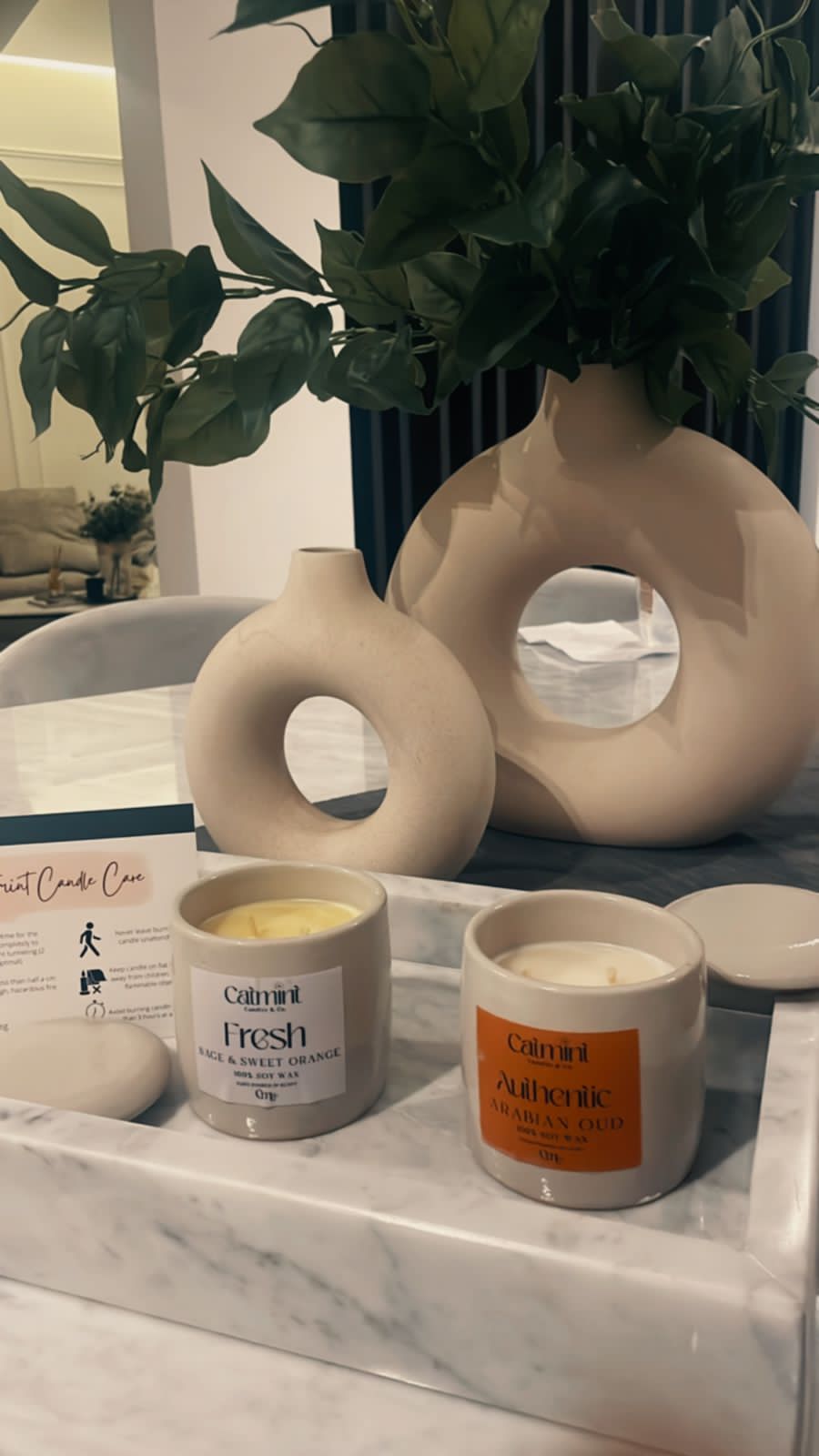 Beach Bonfire - Large Porcelain Candle